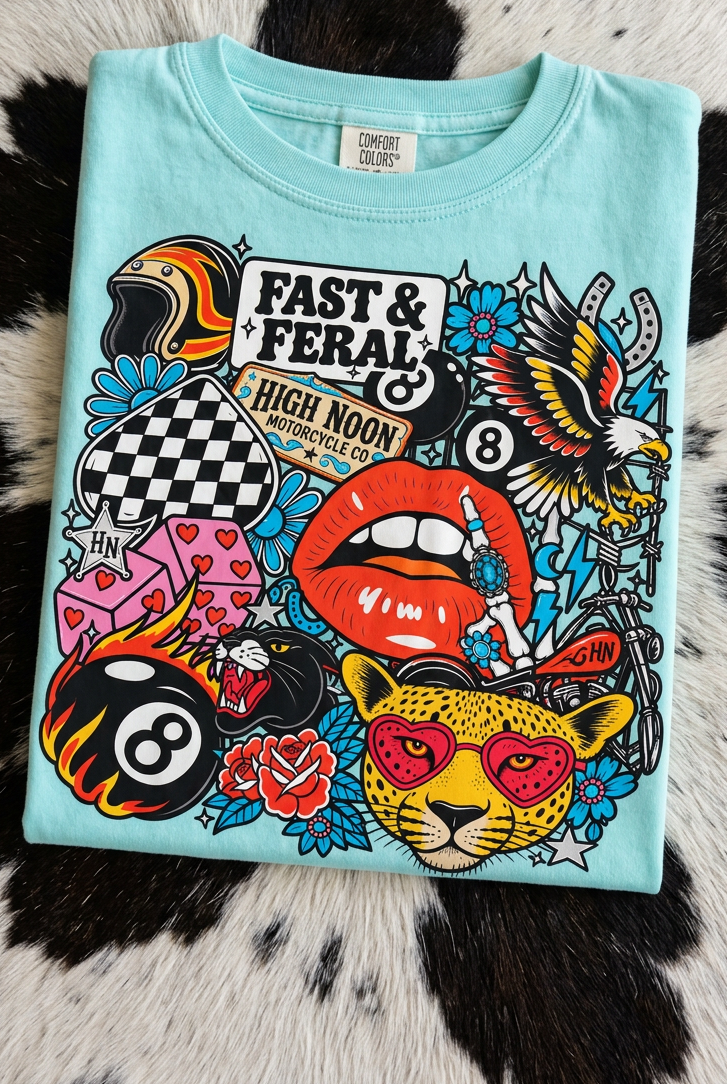 Fast & Feral Collage Tee